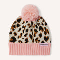 Animal Print Pom Pom Beanie