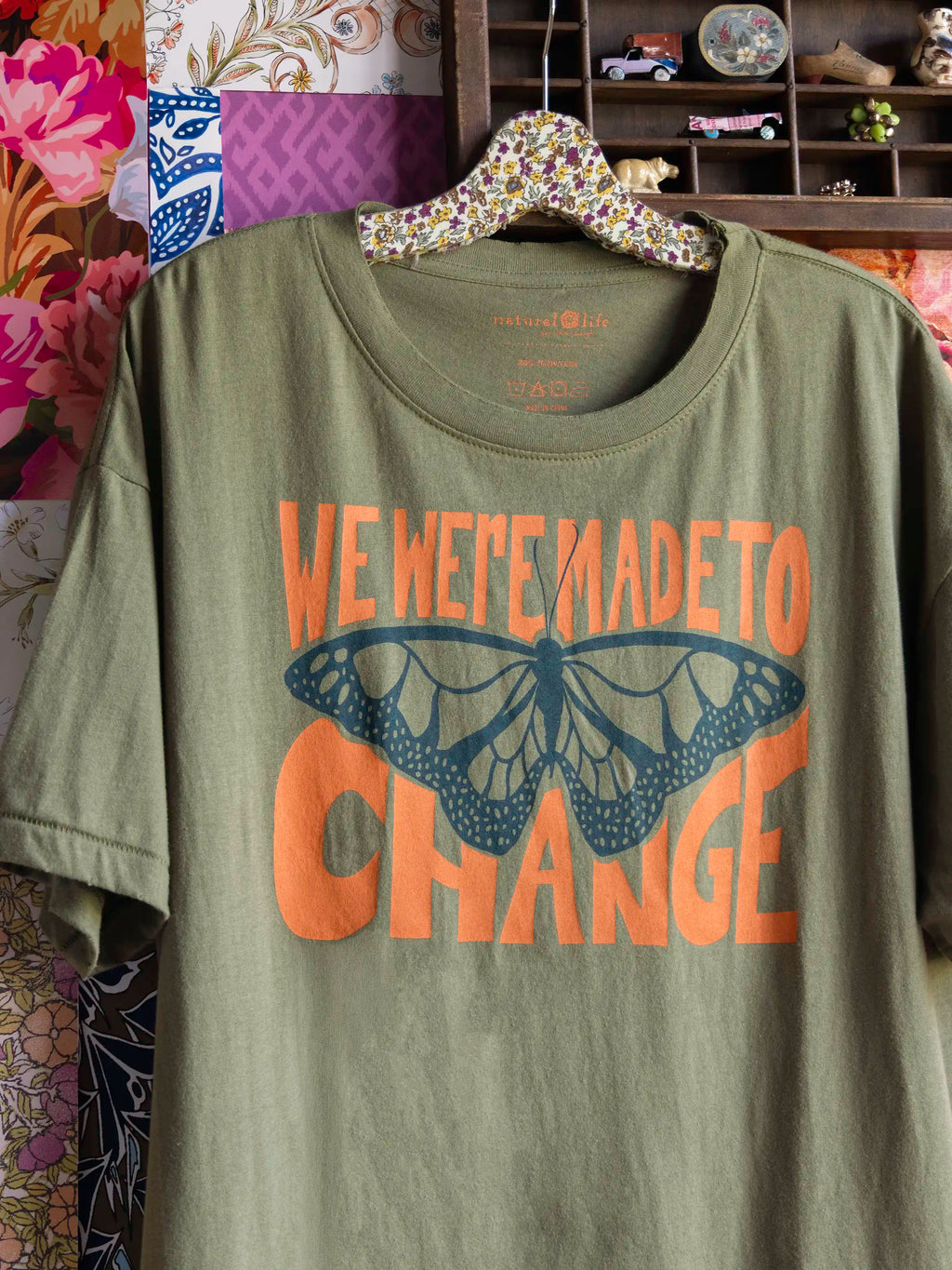 Remi Distressed Cotton Tee - Made To Change