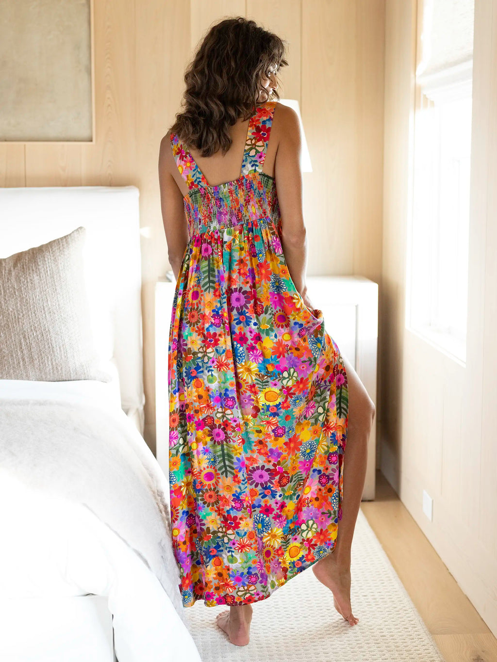 Tricia Maxi Dress - Rainbow Calico Floral