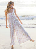 Gabi Jumpsuit - Dahlia Flora Ivory