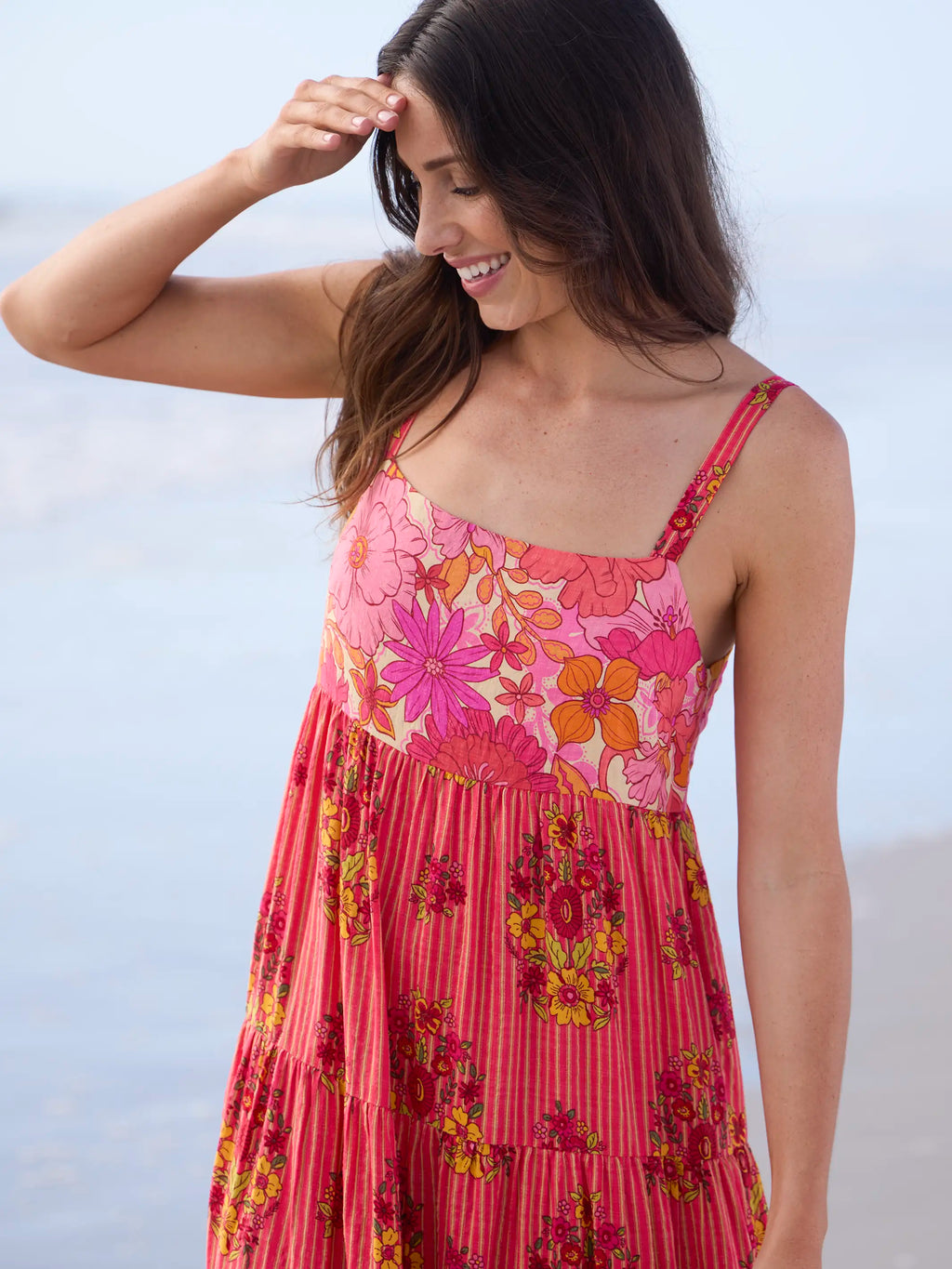 Patricia Maxi Dress - Jaipur Stripe Pink