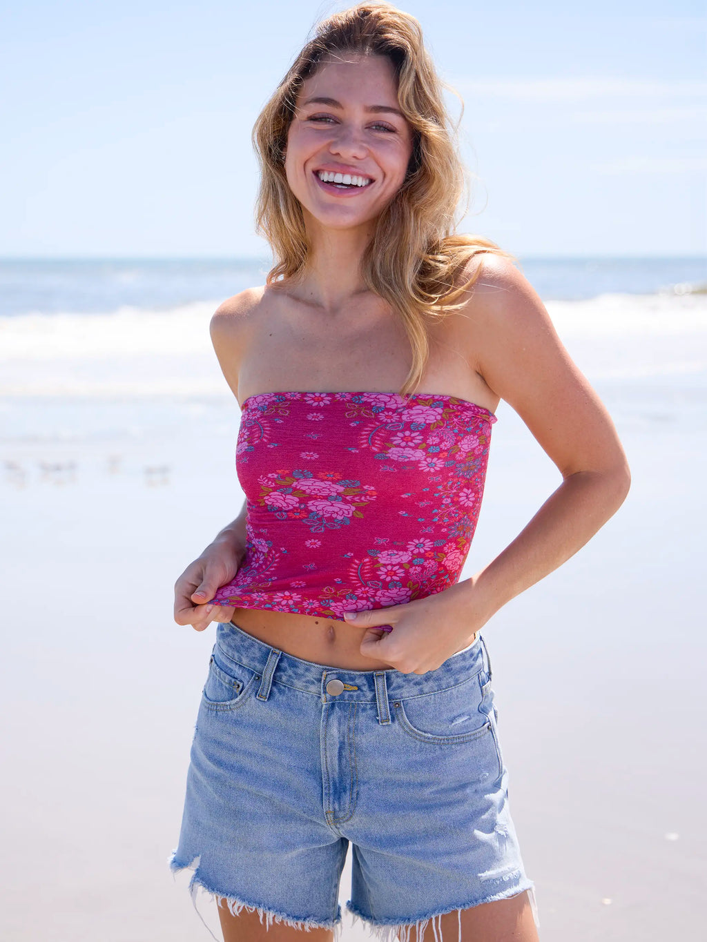 Full Boho Bandeau® Headband - Merlot Floral Bandana