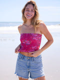 Full Boho Bandeau® Headband - Merlot Floral Bandana