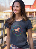 Printed Embroidered Cotton Baby Tee - Horse