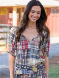 April Top - Greenfield Madras Multi