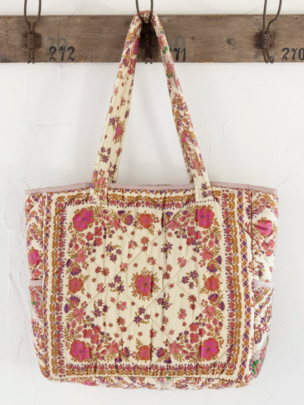 Velvet Tote Bag - Barcelona Mandala