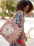 Velvet Tote Bag - Barcelona Mandala