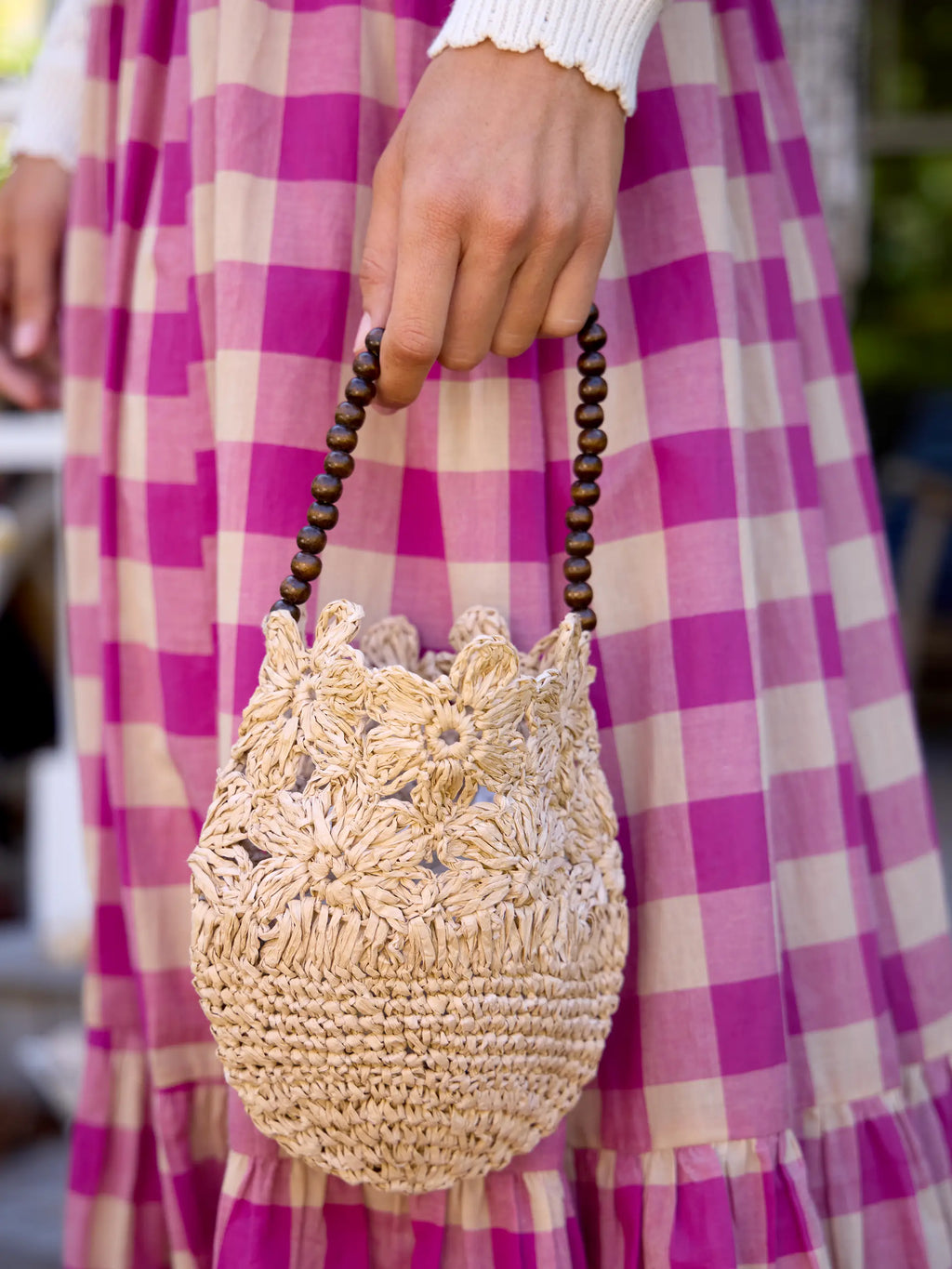 Natural Floral Handbag