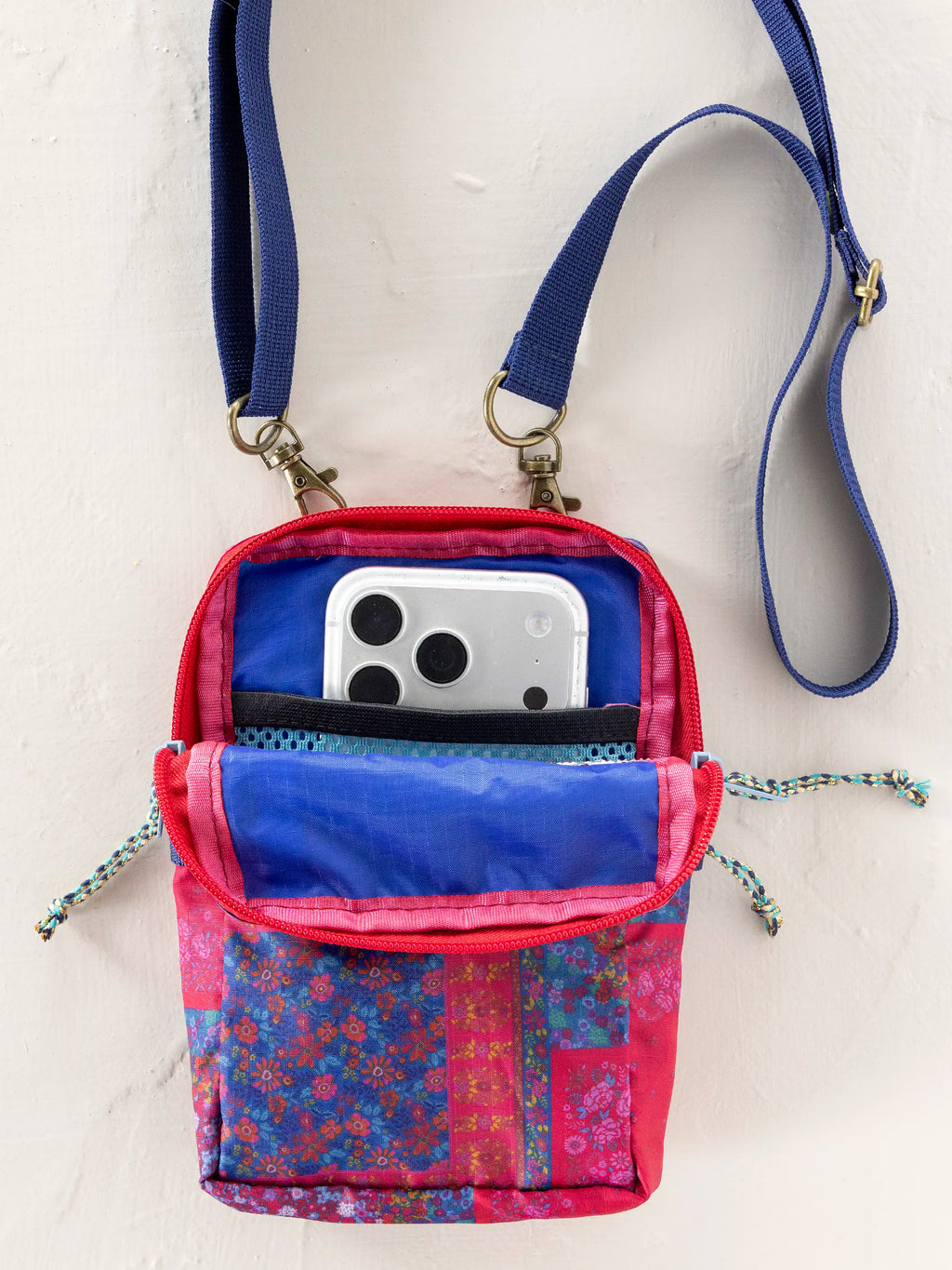 8-in-1 Pocket Crossbody - Jewel Positano Scarf
