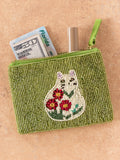 Beaded Coin Purse - Cat