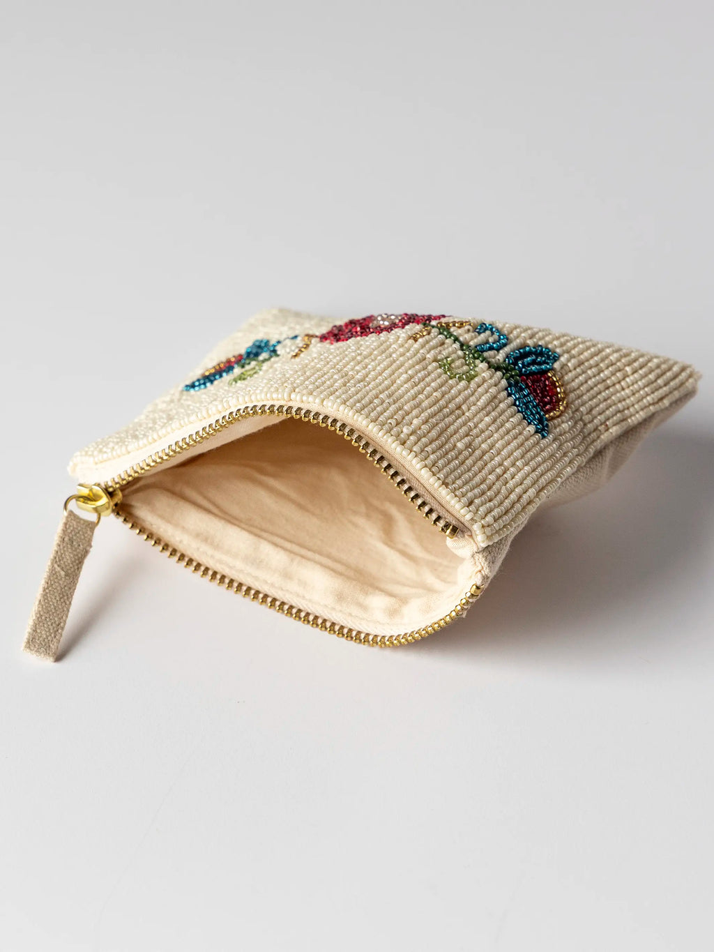 Beaded Coin Purse - Folk Flower