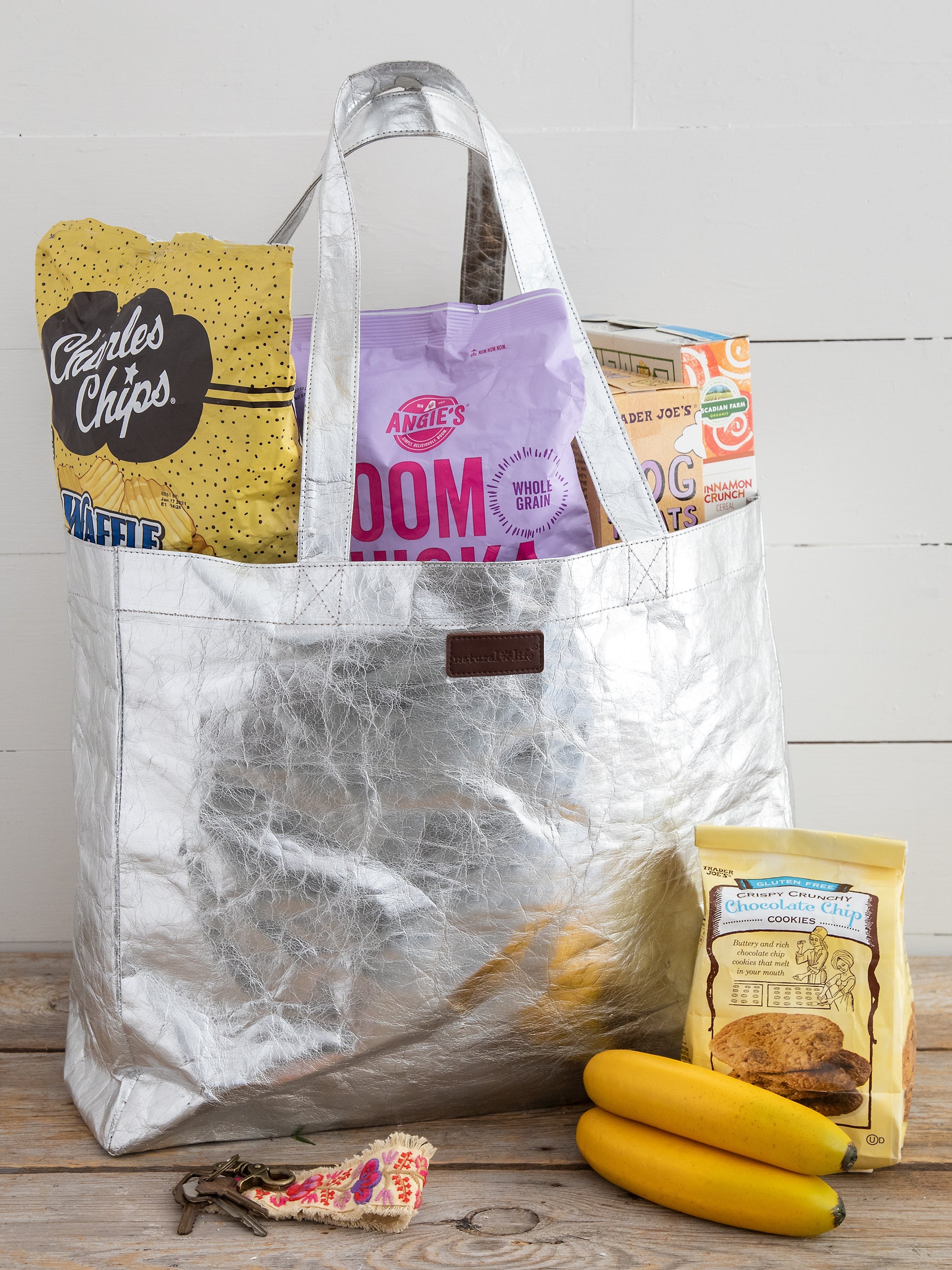 Penny Paper Reusable Tote Bag - Silver