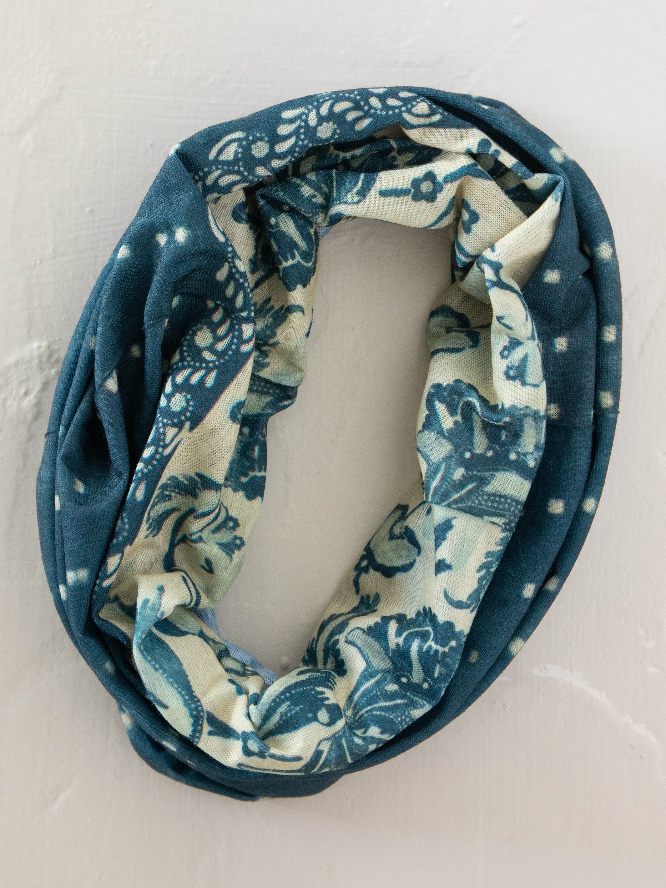 Full Boho Bandeau® Headband - Shibori Stripe Indigo
