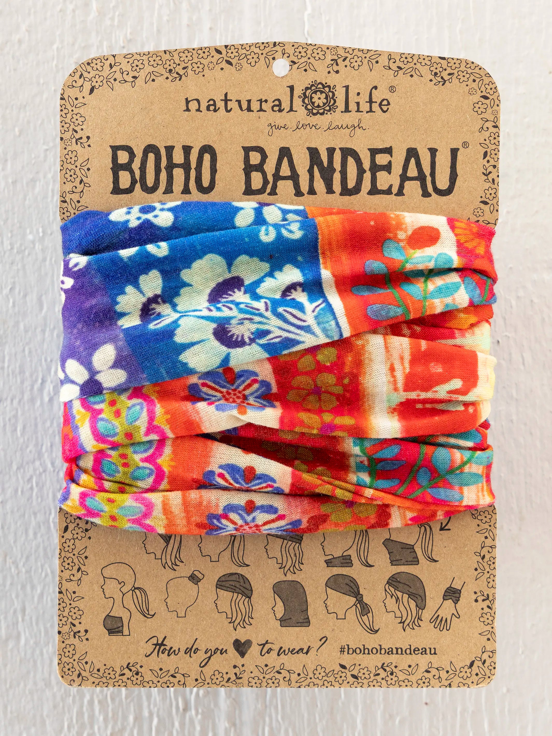 Full Boho Bandeau® Headband - American Flag