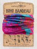 Full Boho Bandeau® Headband - Jewel Positano Scarf