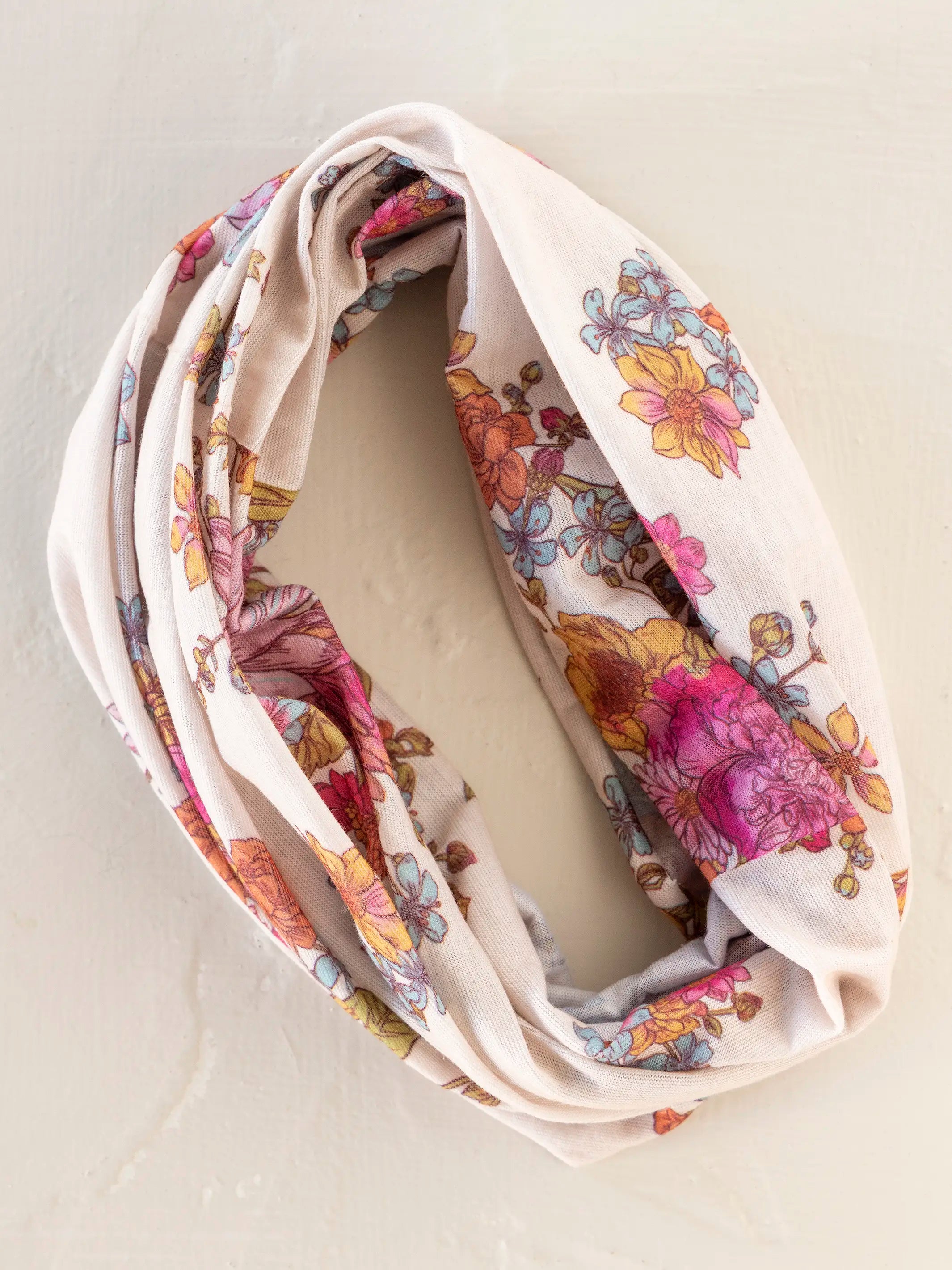 Full Boho Bandeau® Headband - English Garden Cream