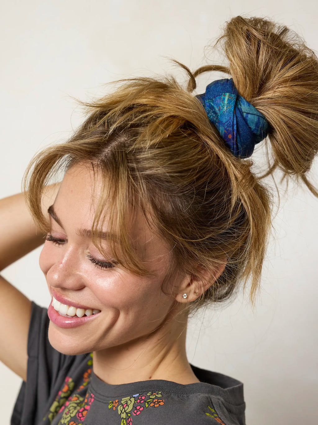 Full Boho Bandeau® Headband - Navy Patchwork