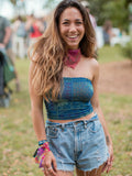 Full Boho Bandeau® Headband - Navy Patchwork