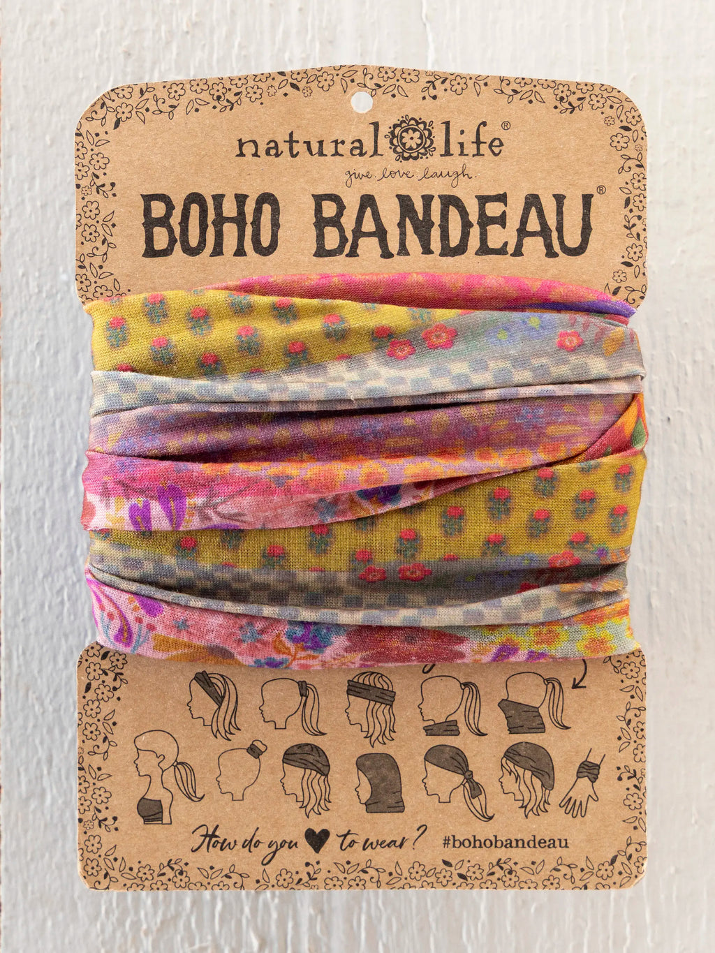 Full Boho Bandeau® Headband - Garden Waves