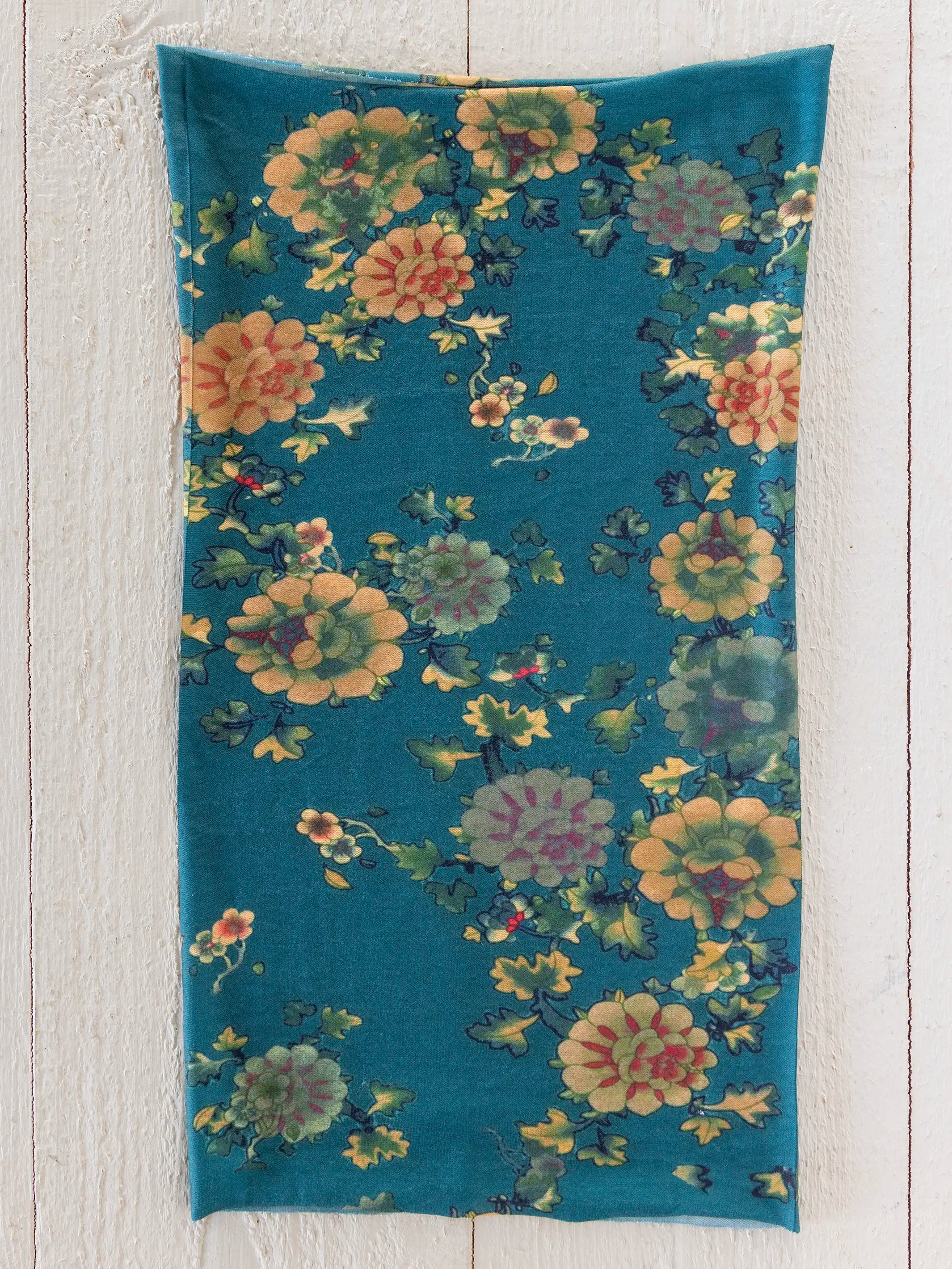 Full Boho Bandeau® Headband - Teal Orange Clusters