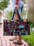 Carry All Happy Tote Bags, Set of 2 - Artisan Stitches Multi