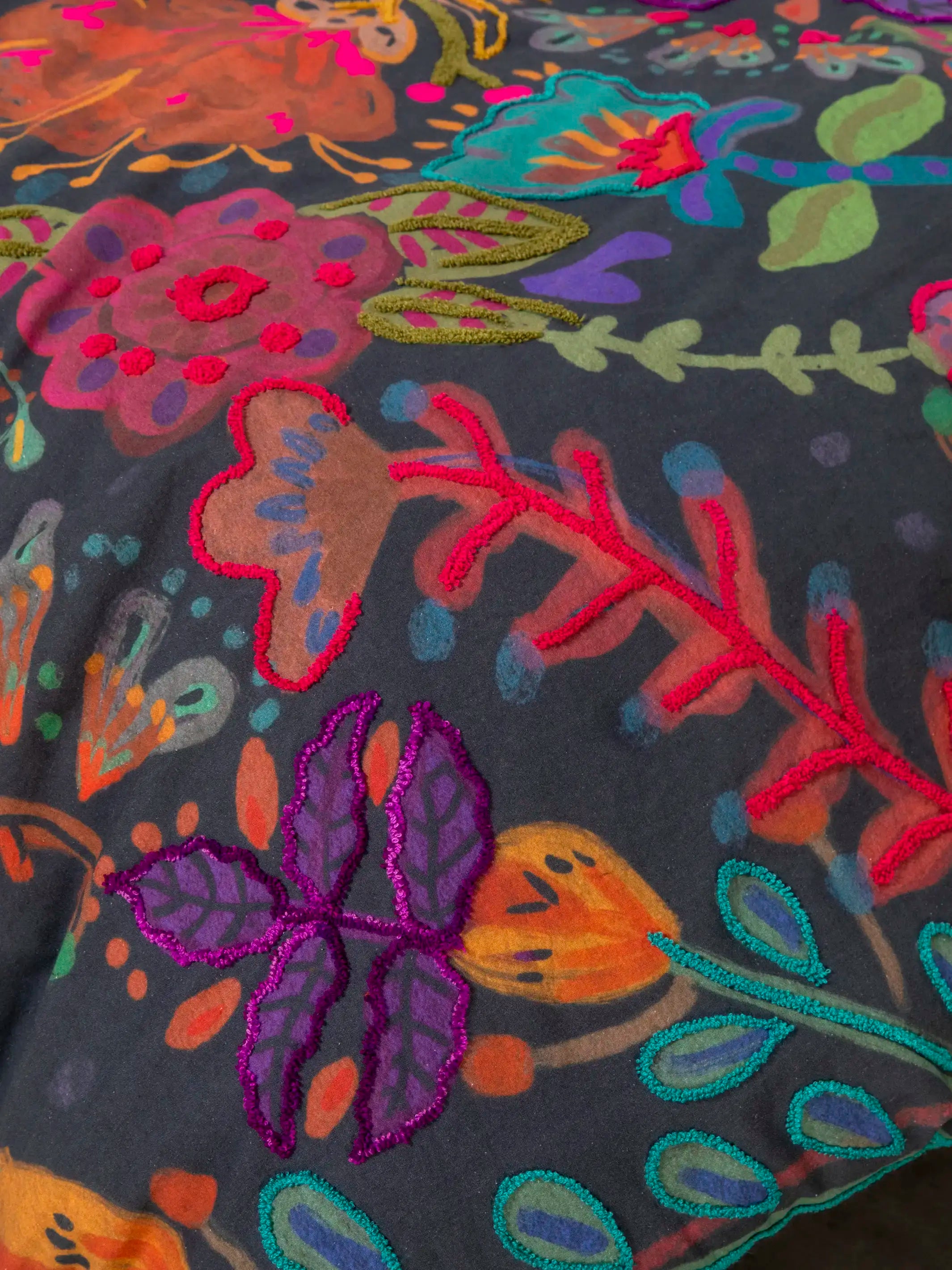 Catalina Cotton Duvet Cover - Midnight Garden