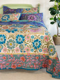 Bungalow Reversible Cotton Quilt - Flower Spell Bandana