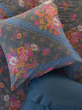 Catalina Cotton Euro Sham - English Garden Charcoal