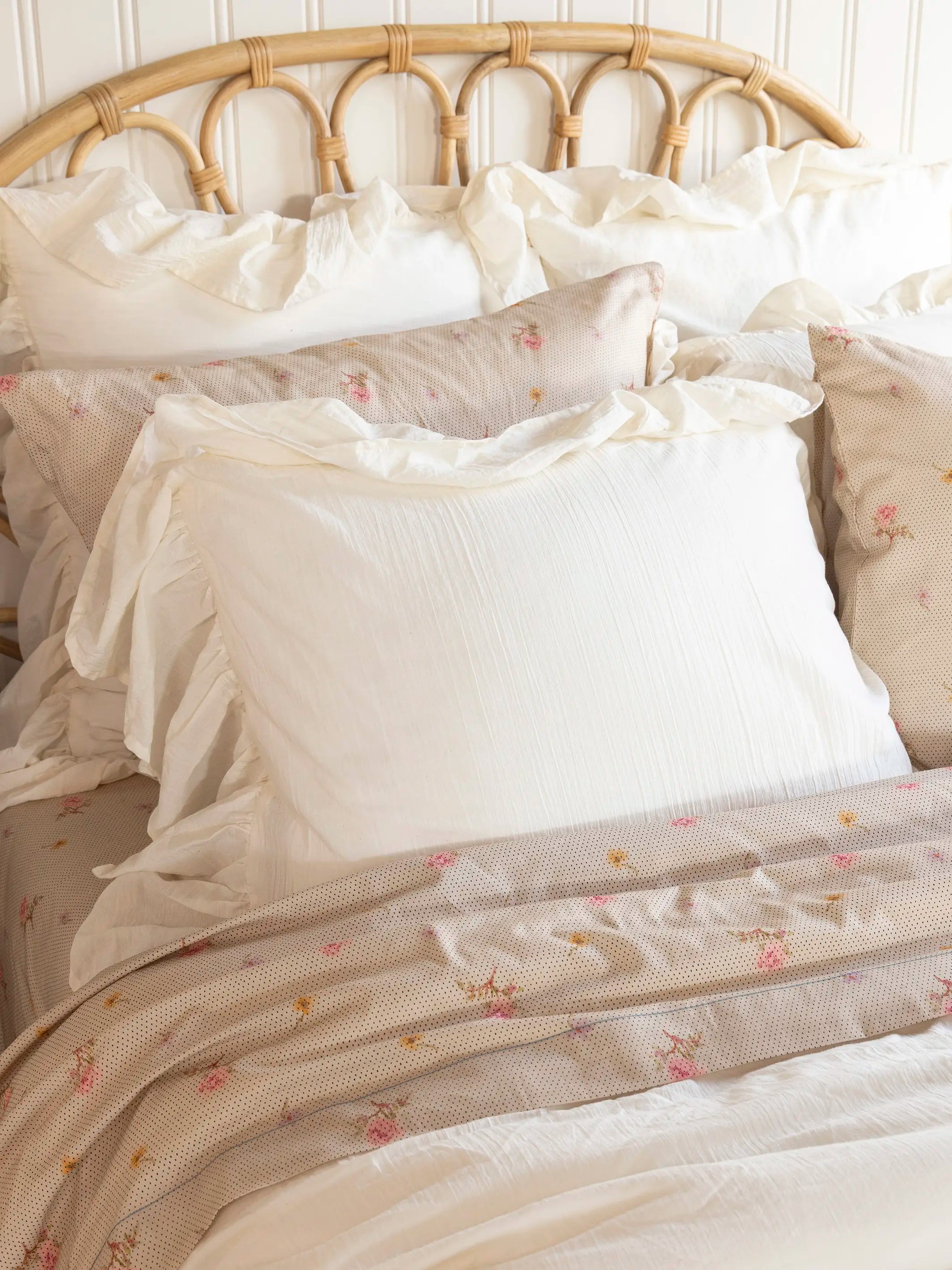 Sooo Soft Cotton Sheet Set - Pin Dot Prairie Cream