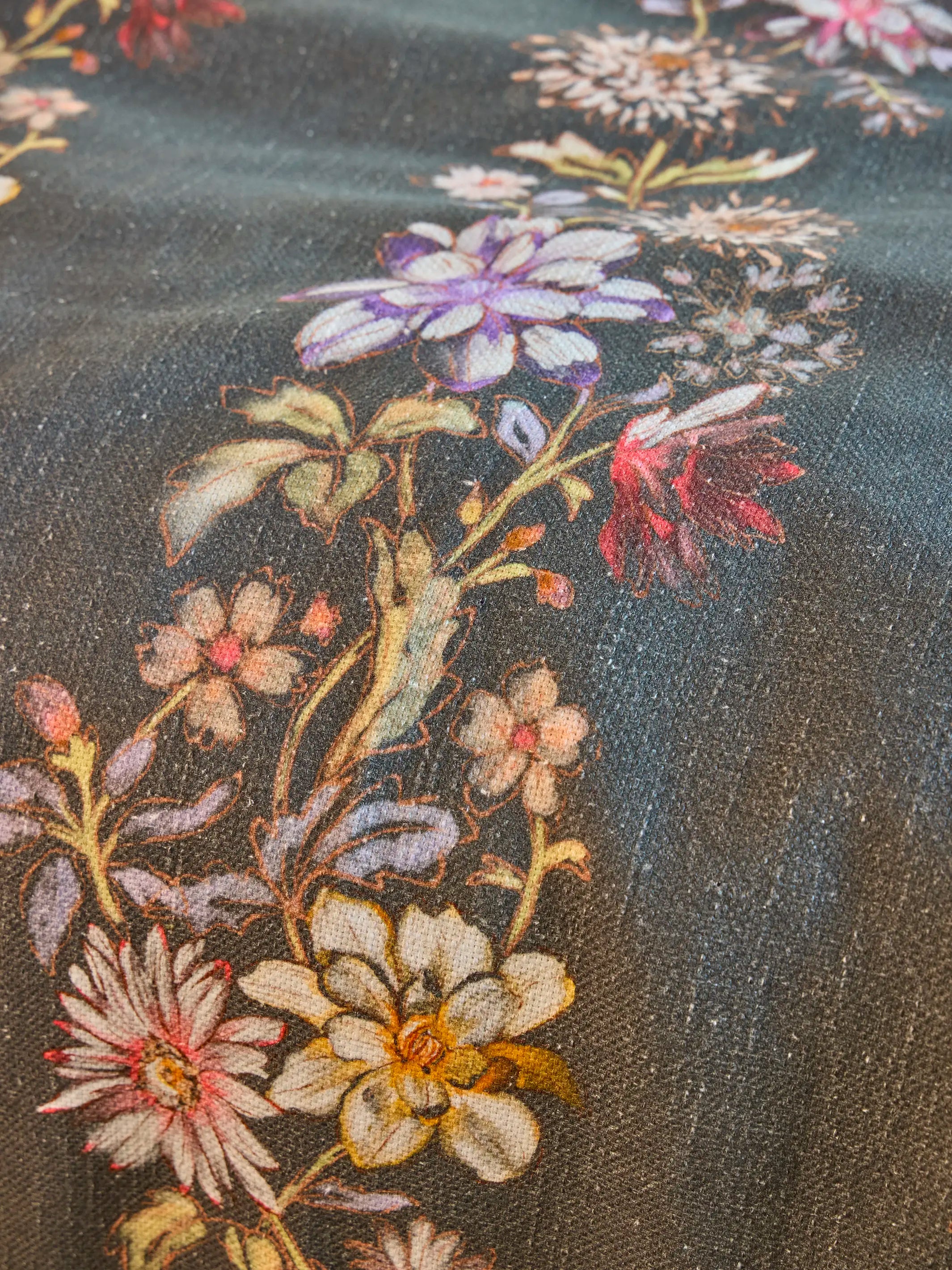 Boho Fringe Bedspread - Dahlia Rows Chocolate