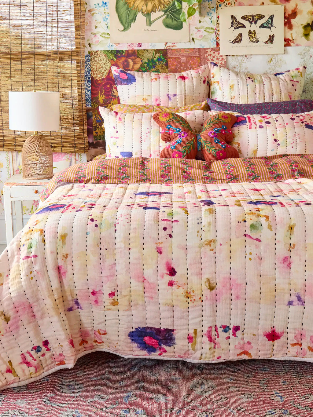 Cotton Gauze Quilt - Light Pink