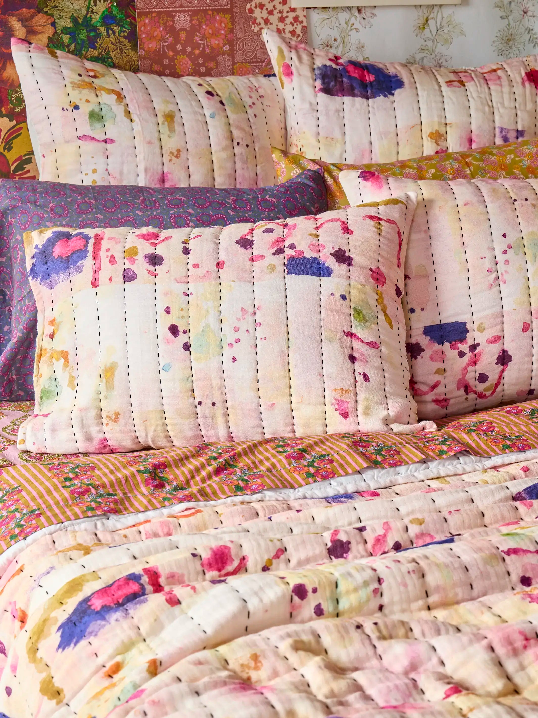 Cotton Gauze Quilt - Light Pink