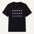Bisexual Hearts LGBTQ+ Pride T-Shirt