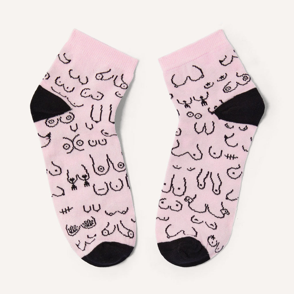 Boobs Print Socks