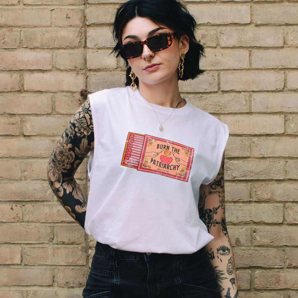 Burn The Patriarchy Sleeveless T-Shirt