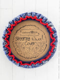 Steering Wheel Cover, 15 - Diamond Bandana Navy