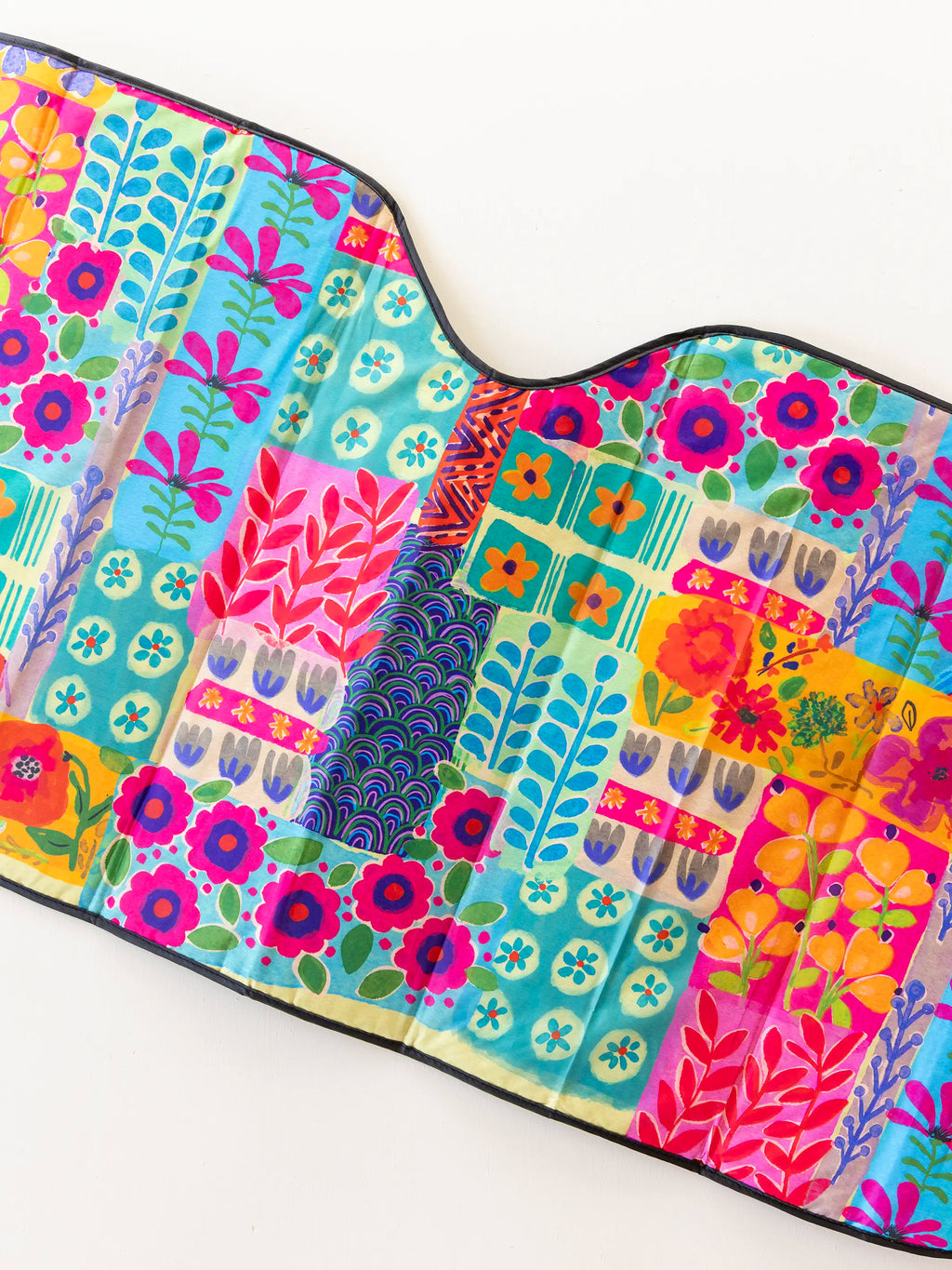 Car Sun Shade - Turquoise Patchwork