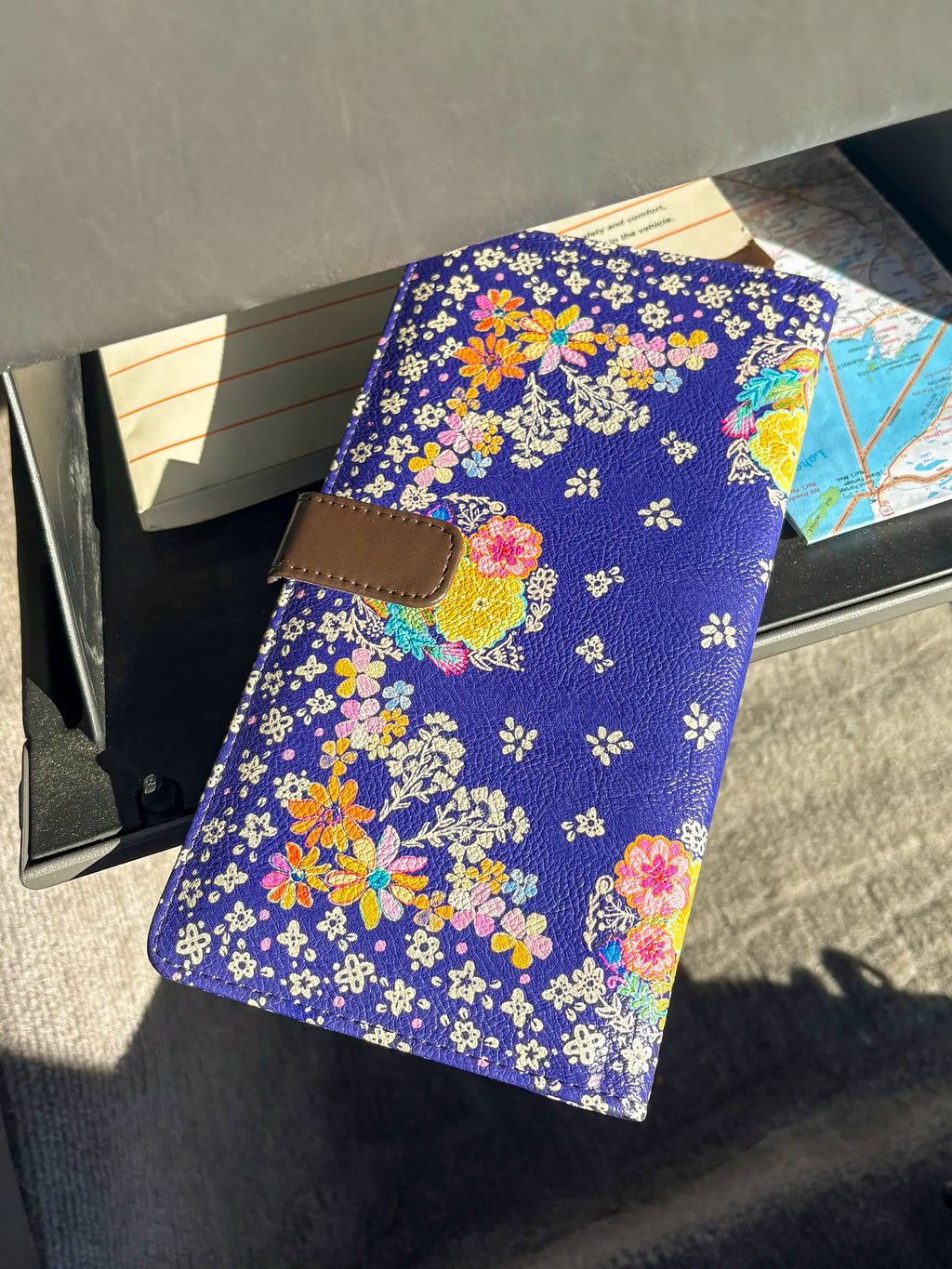Car Document Holder - Tropic Bandana Navy