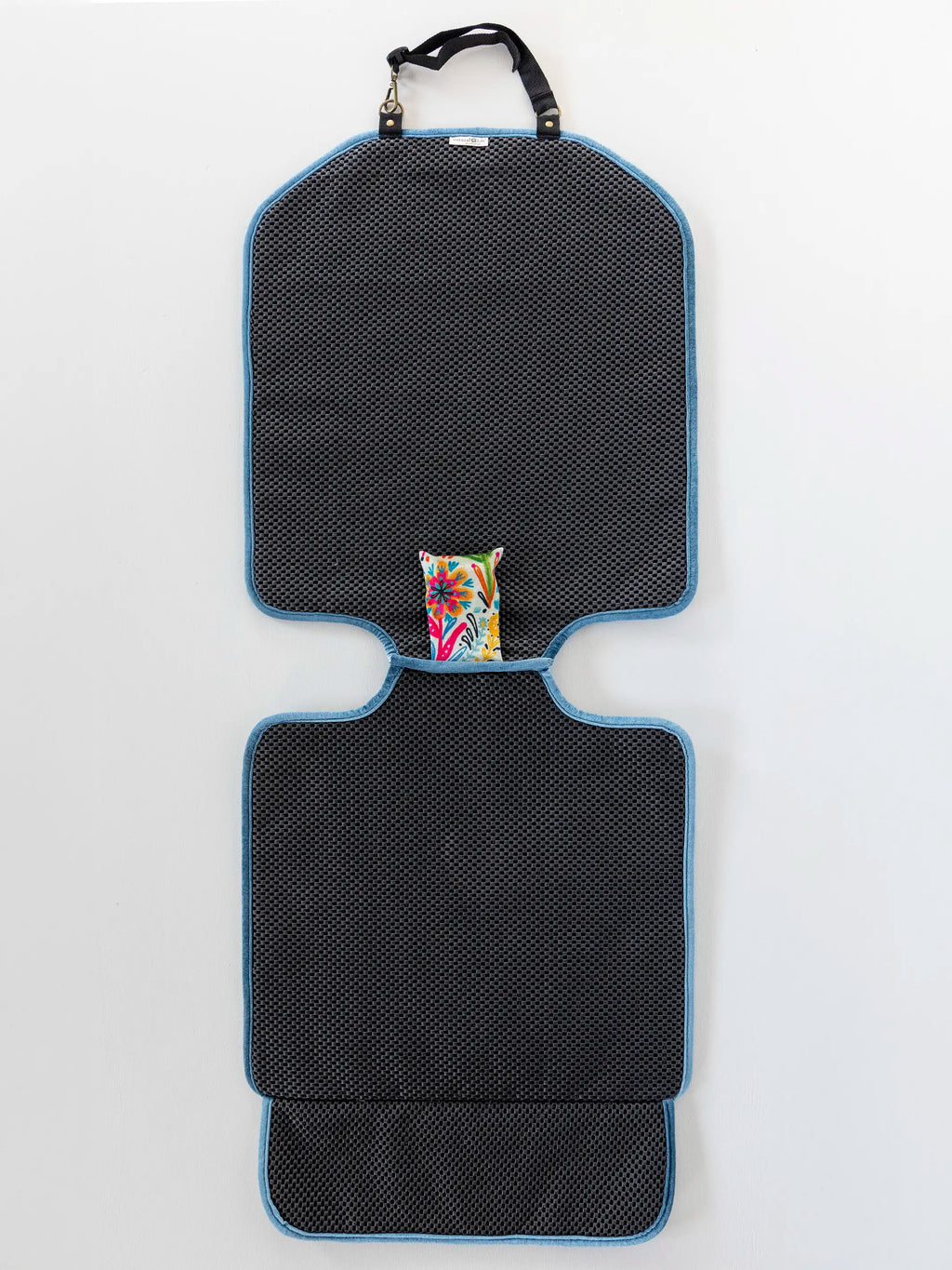 Velvet Car Seat Protector - Cream Birds