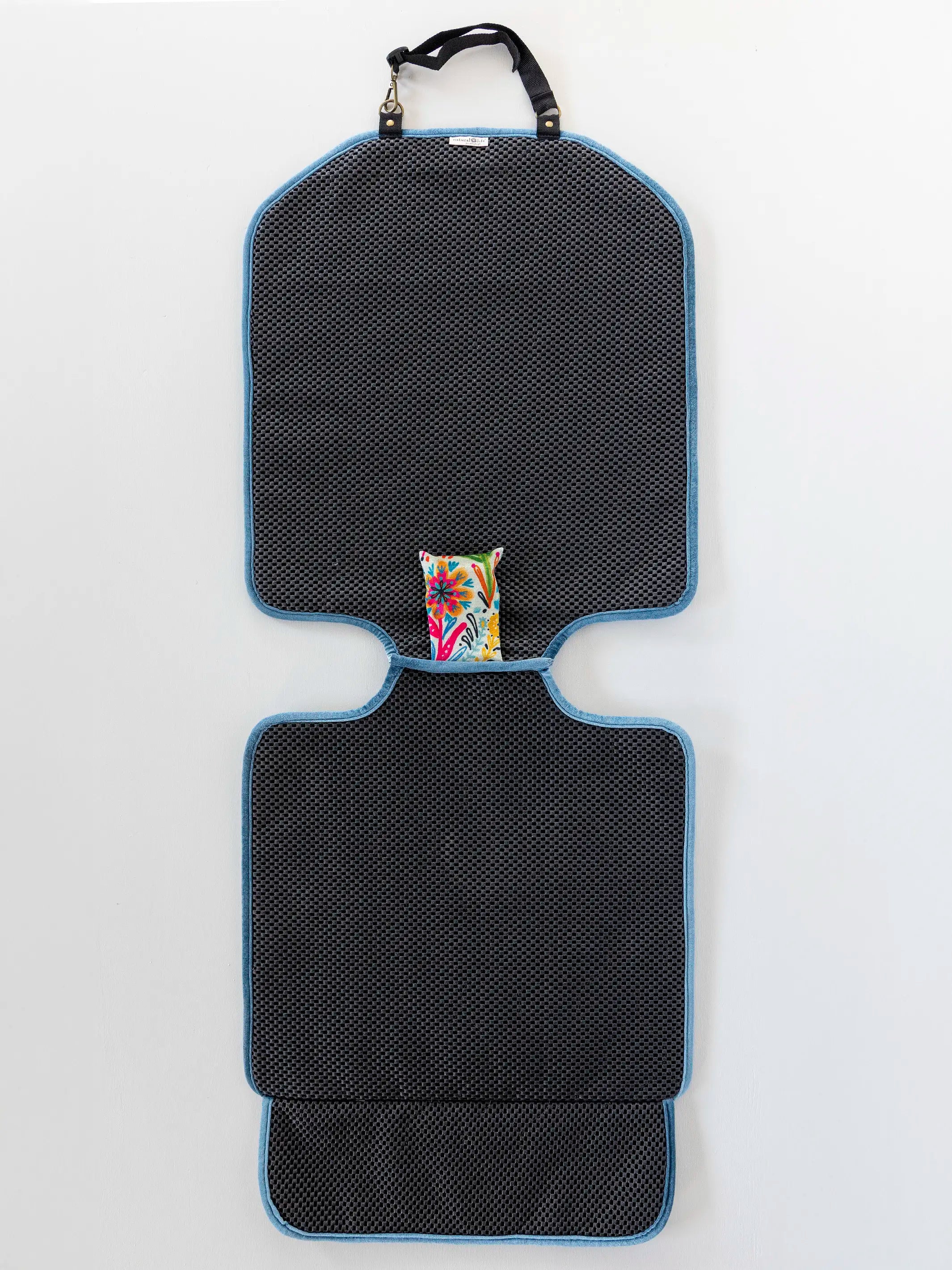Velvet Car Seat Protector - Cream Birds