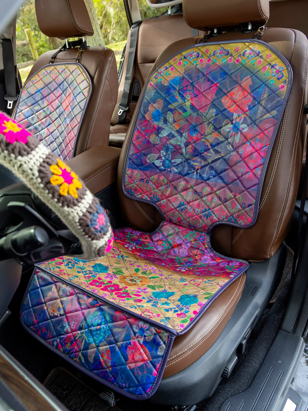 Car Seat Protector - Jewel Border