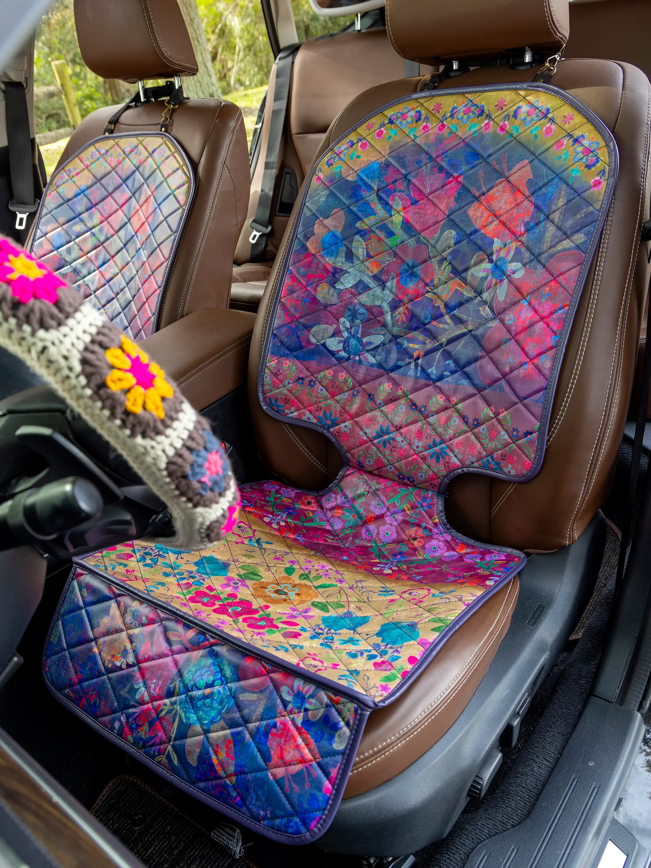 Car Seat Protector - Jewel Border