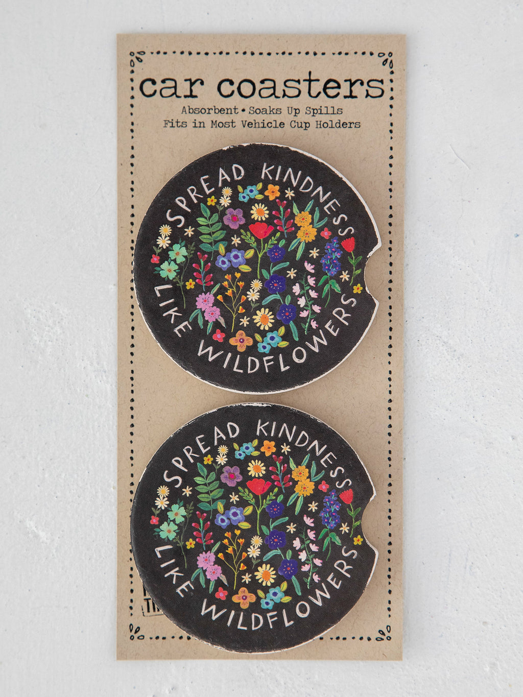 Car Coasters, Set of 2 - Spread Kindness