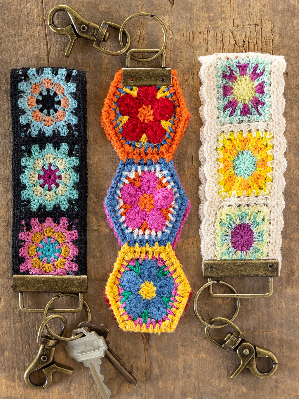 Crochet Key Fob - Black