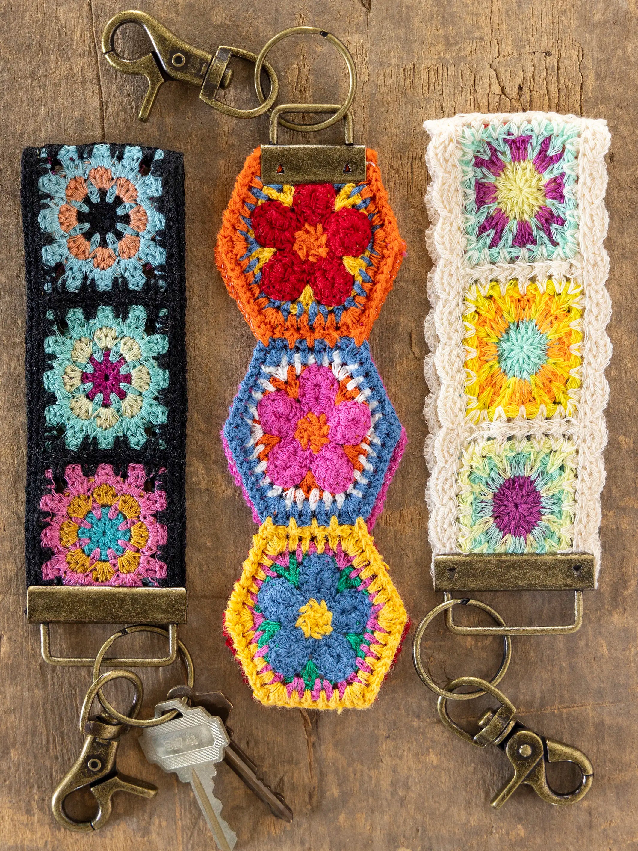 Crochet Key Fob - Black
