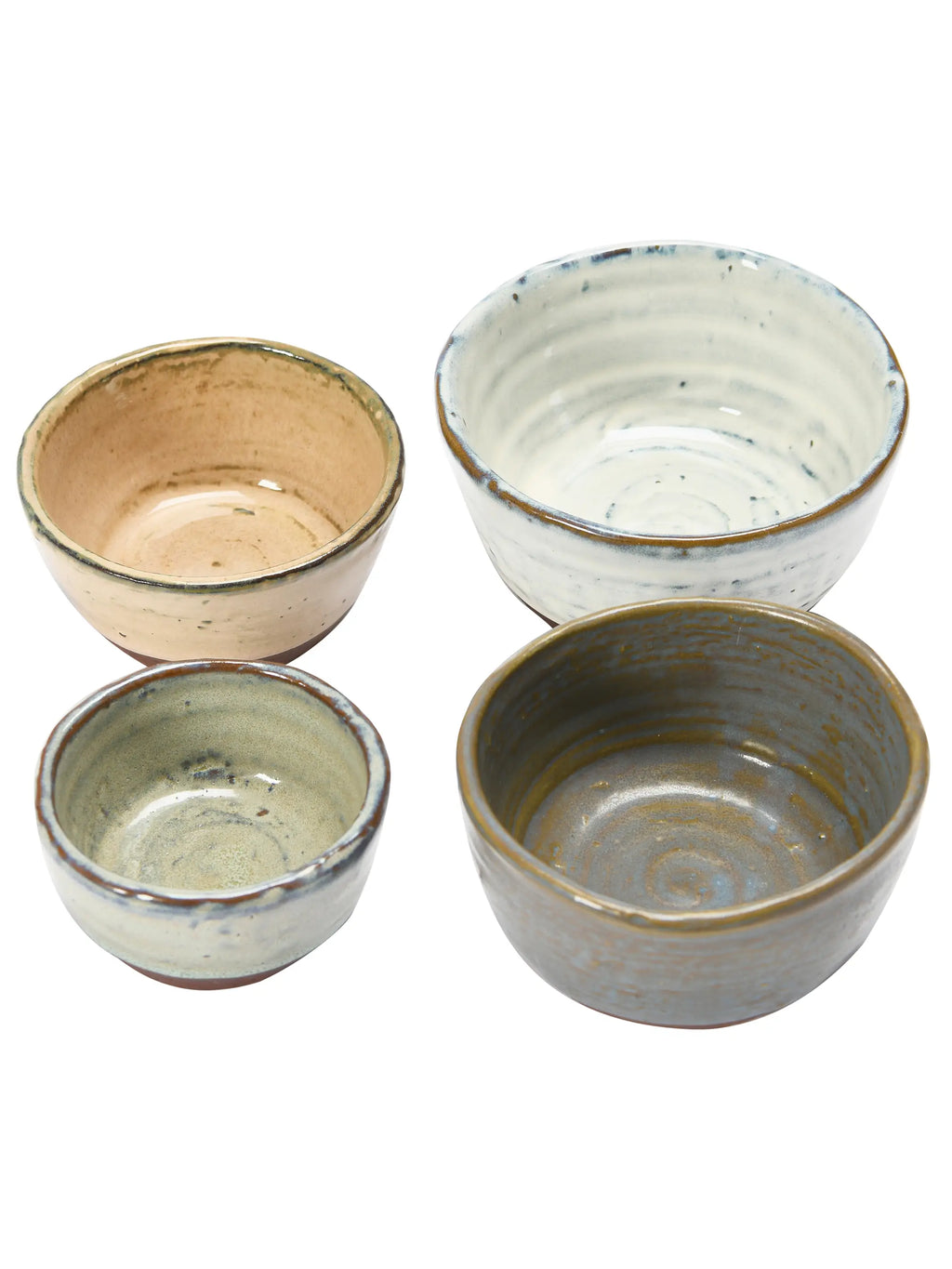 Stoneware Nesting Bowls, Set of 4