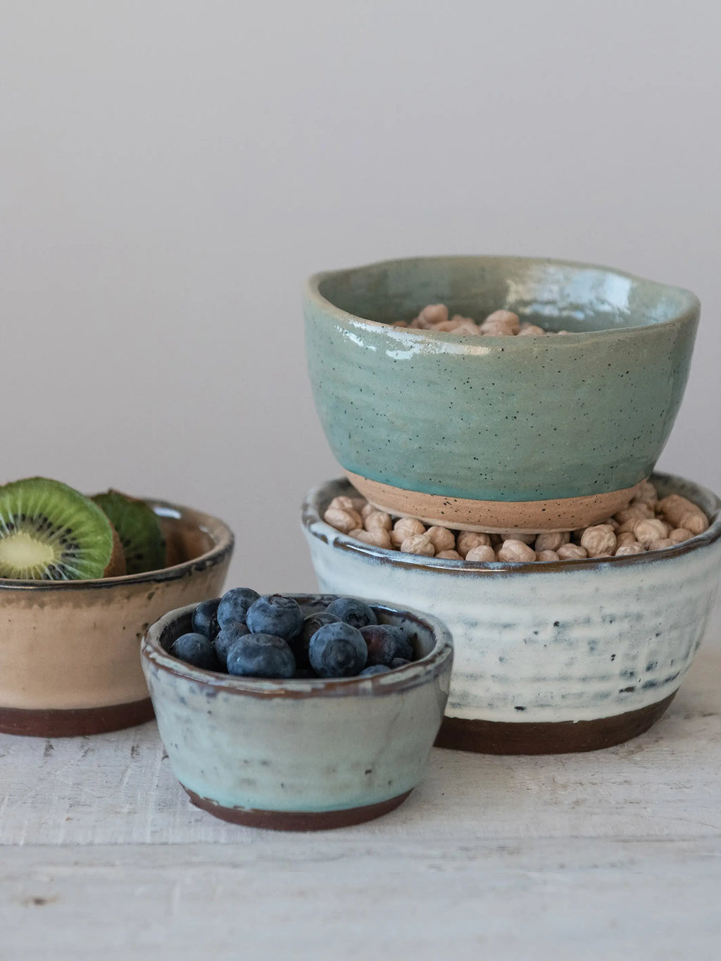 Stoneware Nesting Bowls, Set of 4
