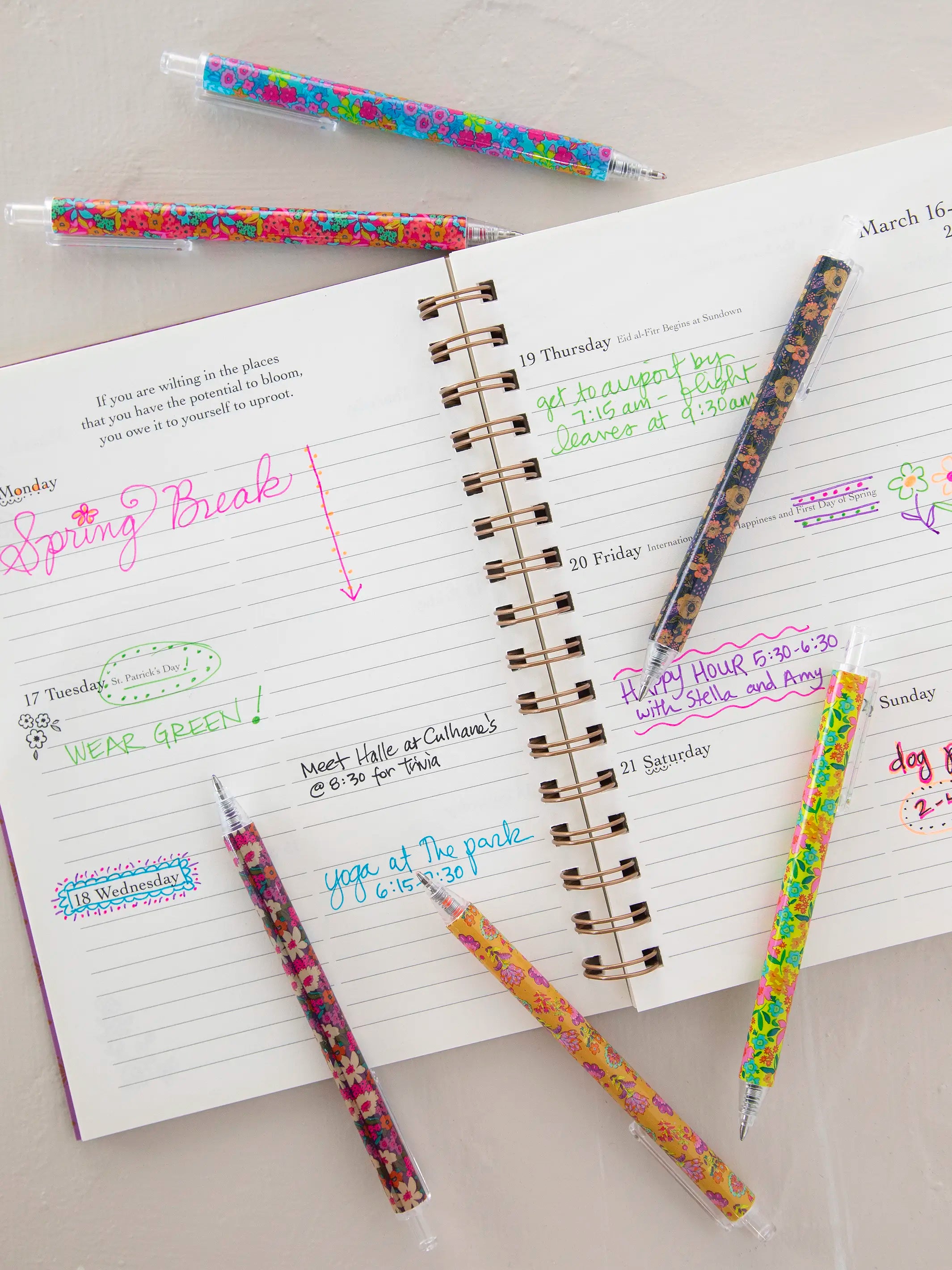 Best Gel Pens Ever, Set of 6 - Multicolored Ink