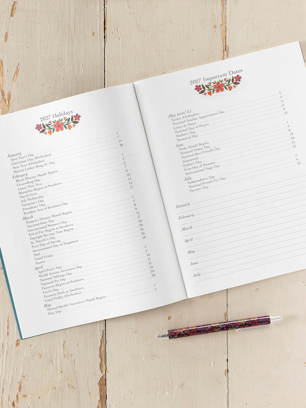 2026-27 Academic Planner - Small Acts