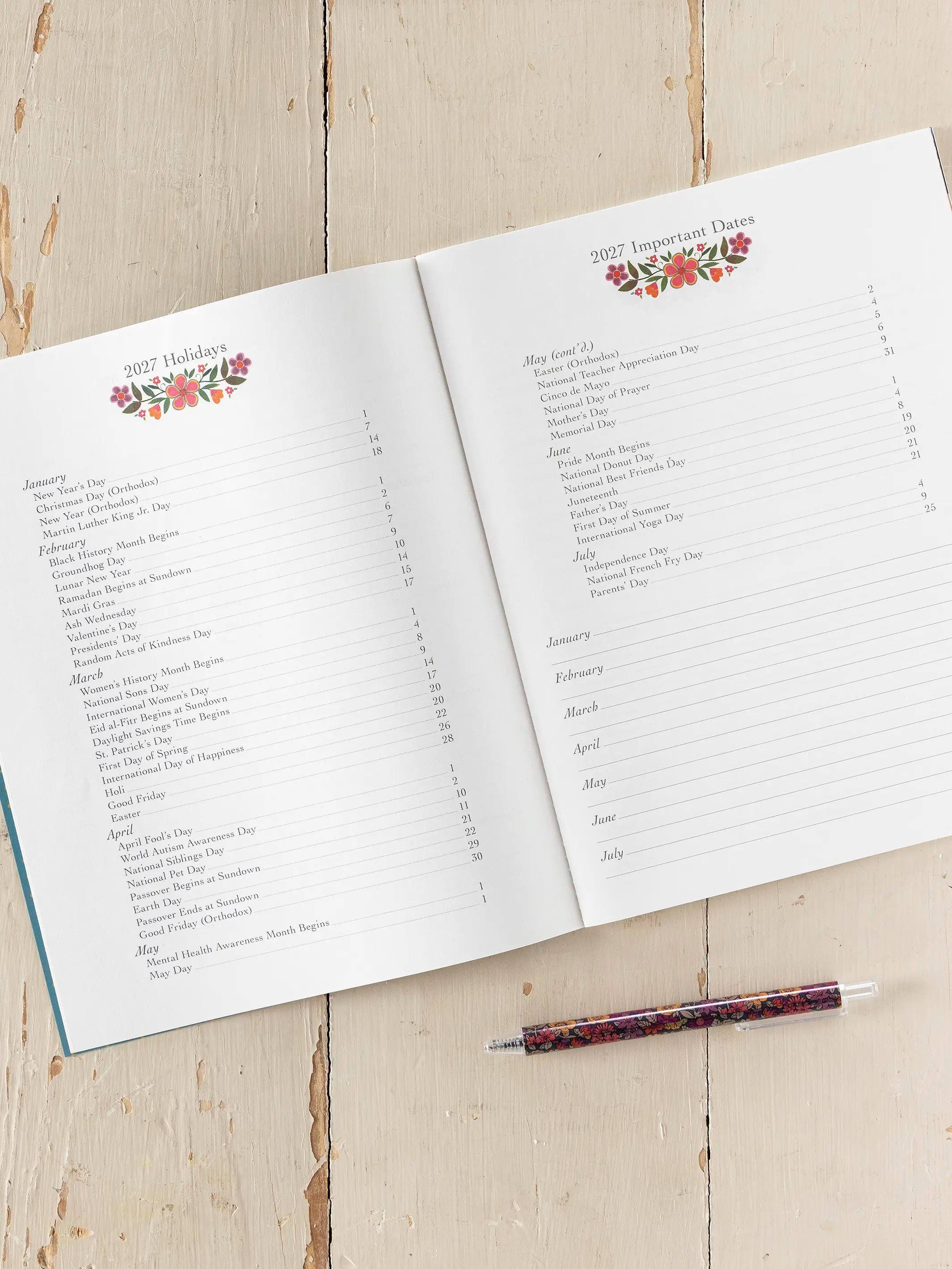 2026-27 Academic Planner - Small Acts